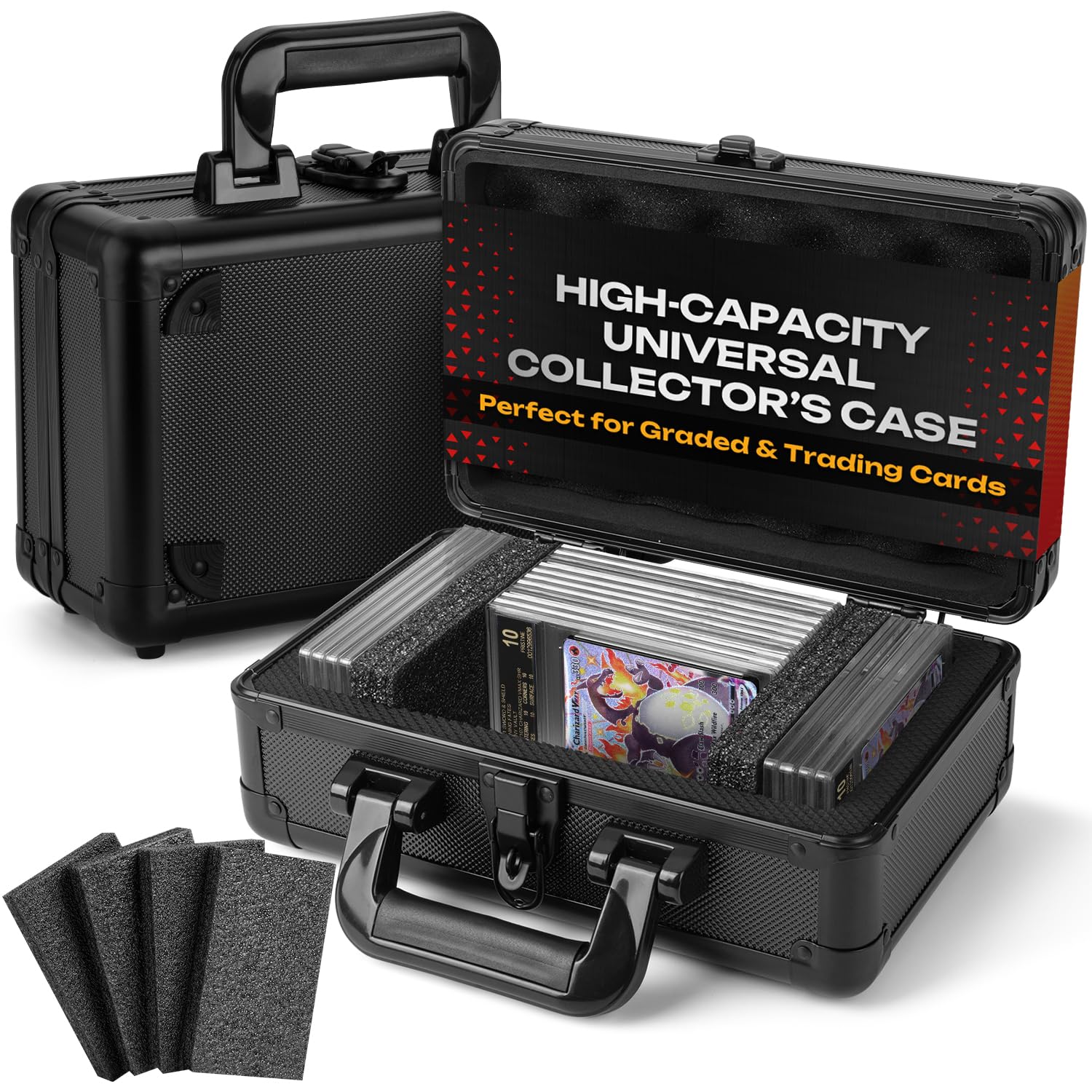 FunGuys Graded Card Storage Box, Trading Card Case for PSA Graded Cards, Sports Card Storage Boxes as PSA Card Holder, Baseball Card Case, Slab Case, Sports Card Case, PSA Card Case, Graded Card Case