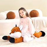 IKASA Large Fox Stuffed Animal Plush 78cm Giant Soft Toy Gift for Kids view 4