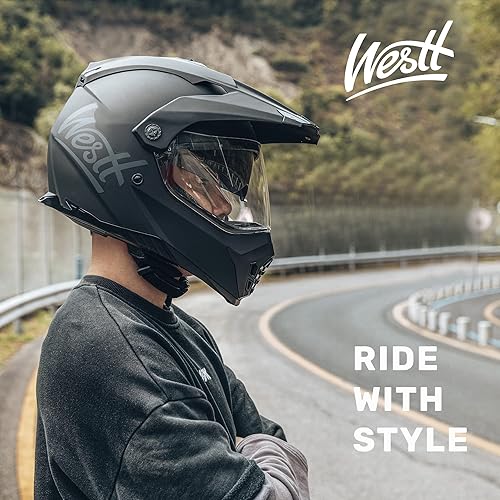 Westt Dirt Bike Helmets for Adults Motorcycle Helmets with Dual