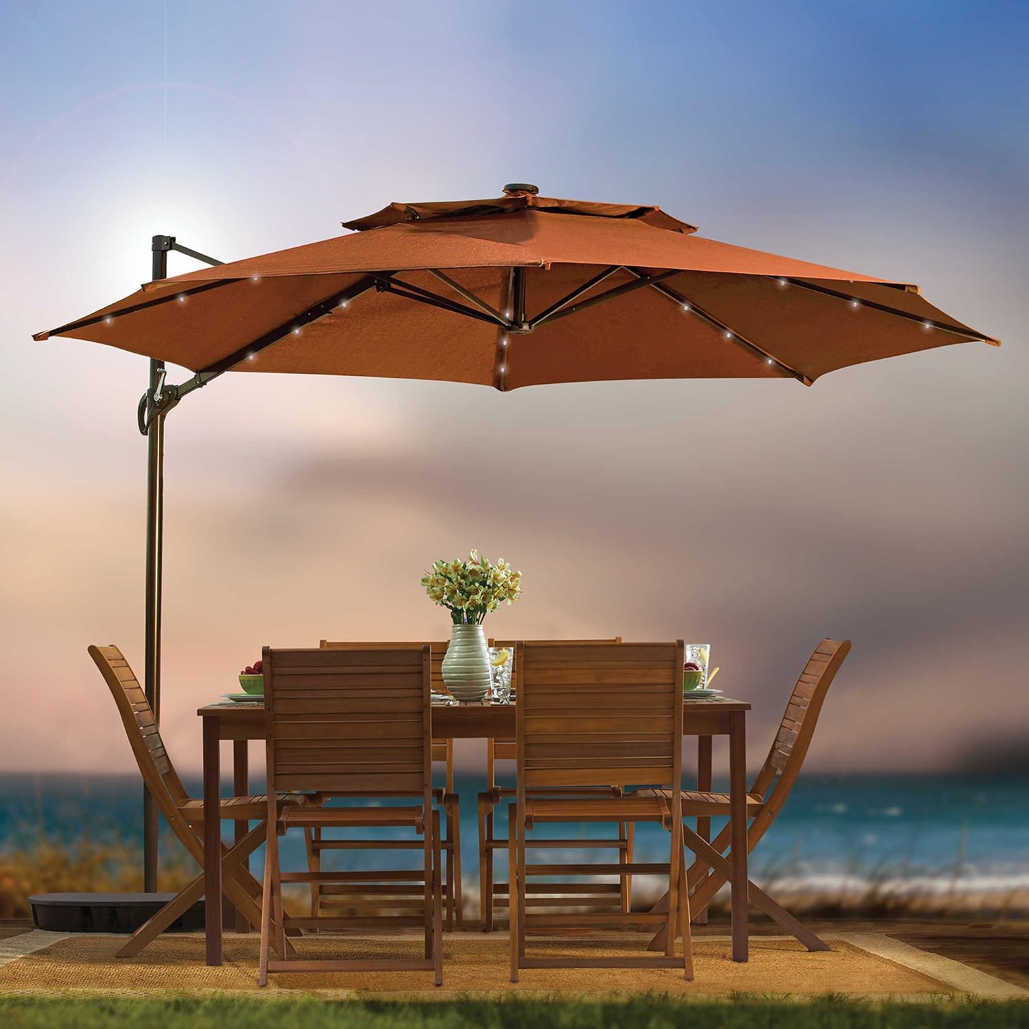 Amazon.com : Destination Summer Outdoor Patio Cantilever Umbrella 11