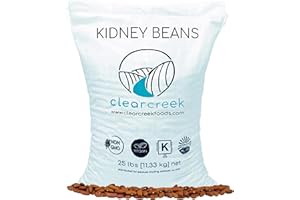CLEAR CREEK Certified Glyphosate Residue Free Kidney Beans Grown in Washington | 25 lbs | Non-GMO | Kosher | Vegan | Non-Irradiated