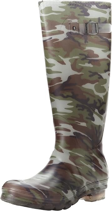 camo rain boots women's