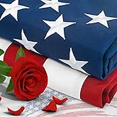 3x5 American Flag Outdoor Heavy Duty,Wear Resistant Double Layer Nylon America Flags for Outside,Tear Proof American Flag 3x5FT Edges are Reinforced with Four Rows of Stitching,Embroidered Stars and Stripes Well Made,US Flag with Sturdy Brass Grommets