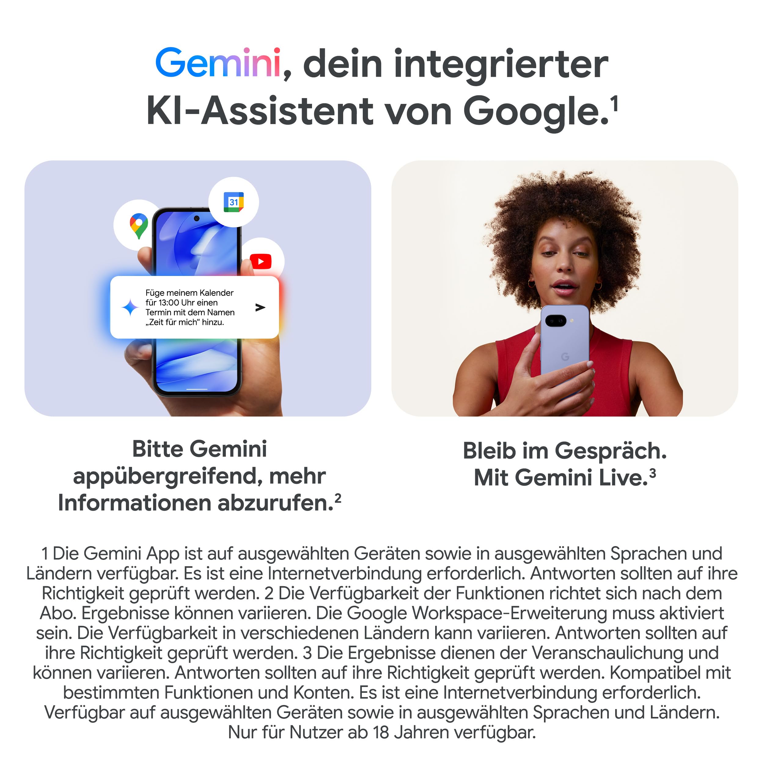Google Pixel 9a: Android-Smartphone ohne SIM-Lock, mit KI-Kamera, 24 Stunden Akkulaufzeit und leistungsstarken Sicherheitsfunktionen – Iris, 128GB 4