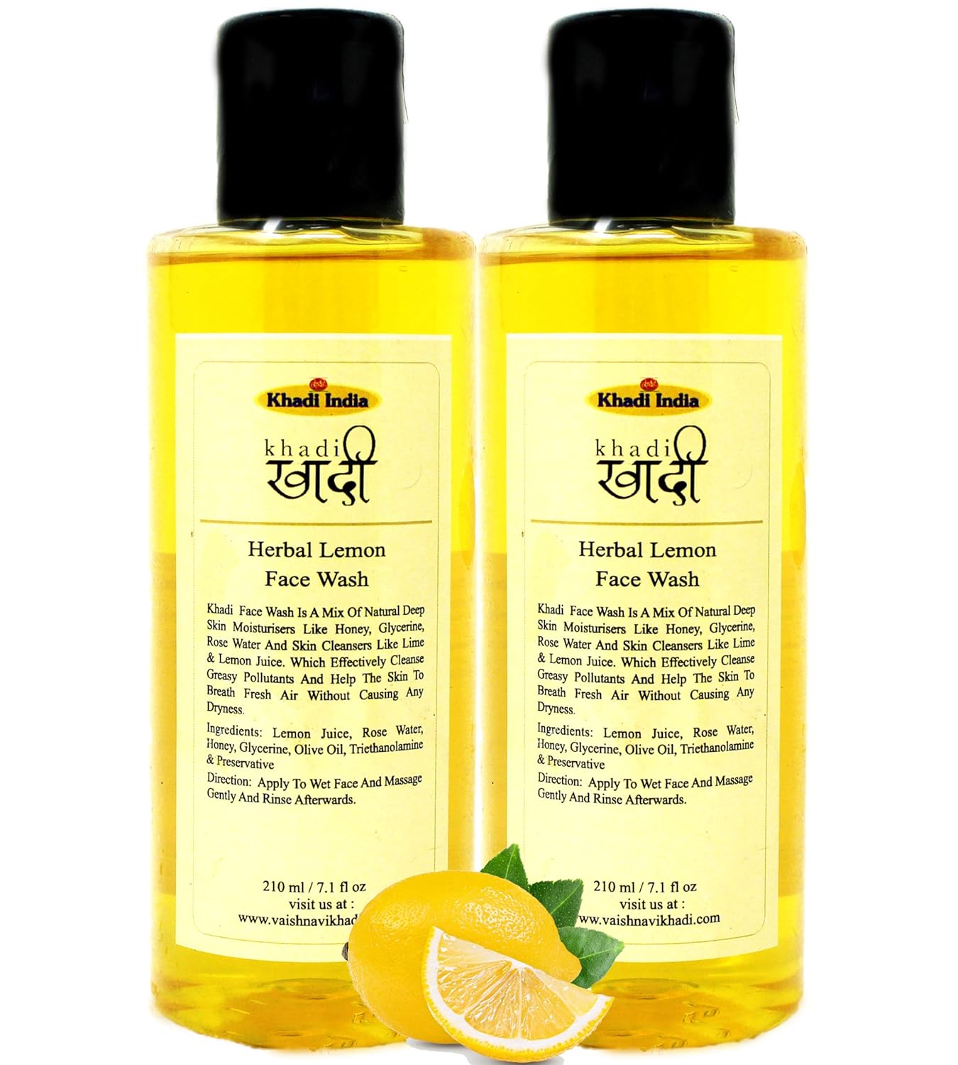 khadi lemon face wash