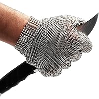 Schwer Highest Level Cut Resistant Stainless Steel Metal Mesh Chainmail Glove for Meat Cutting Butcher Glove
