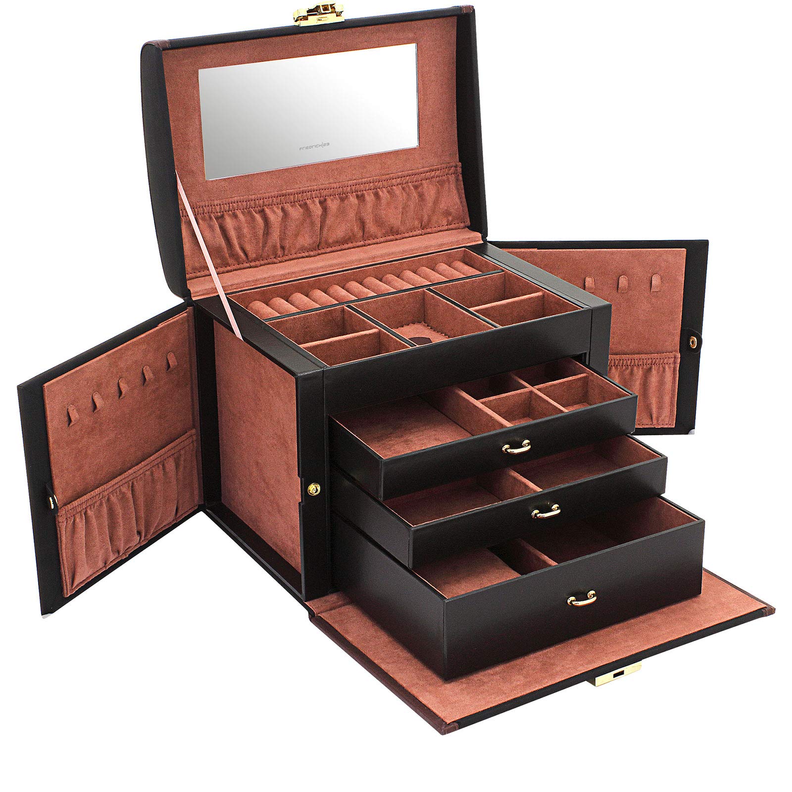 Copenhagen Jewellery Case 2.0 L Black/Rouge