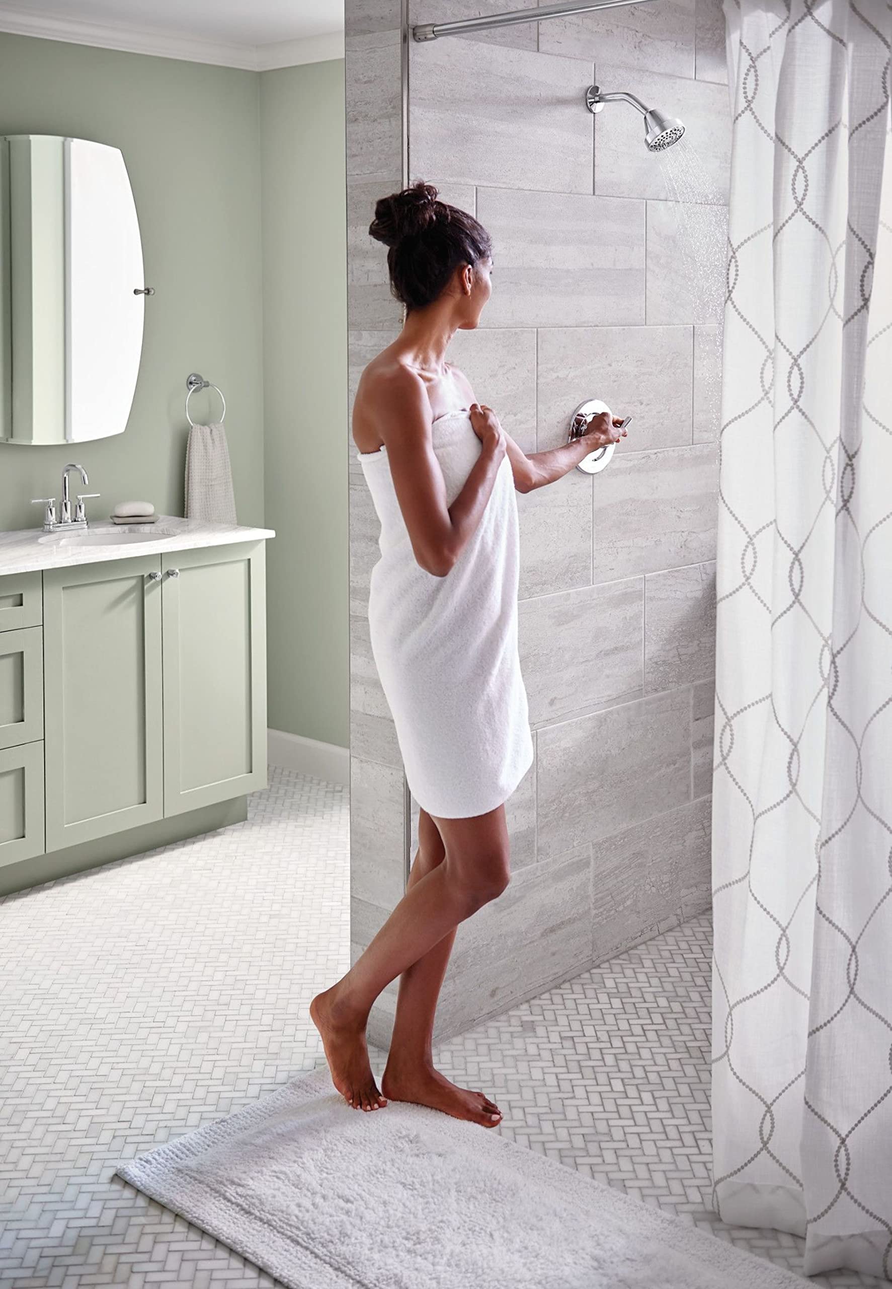 Moen Gibson Chrome Posi-Temp Pressure-Balancing Modern Valve Handle Only Trim, Valve Required, T2901