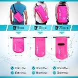 Ultra Dry Adventurer Premium 5 L Waterproof Dry Bag Pink with Phone Case view 4