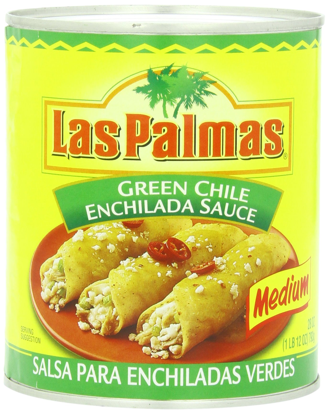 Las Palmas Red Chile Sauce, Medium, 28 Ounce (Pack of 12