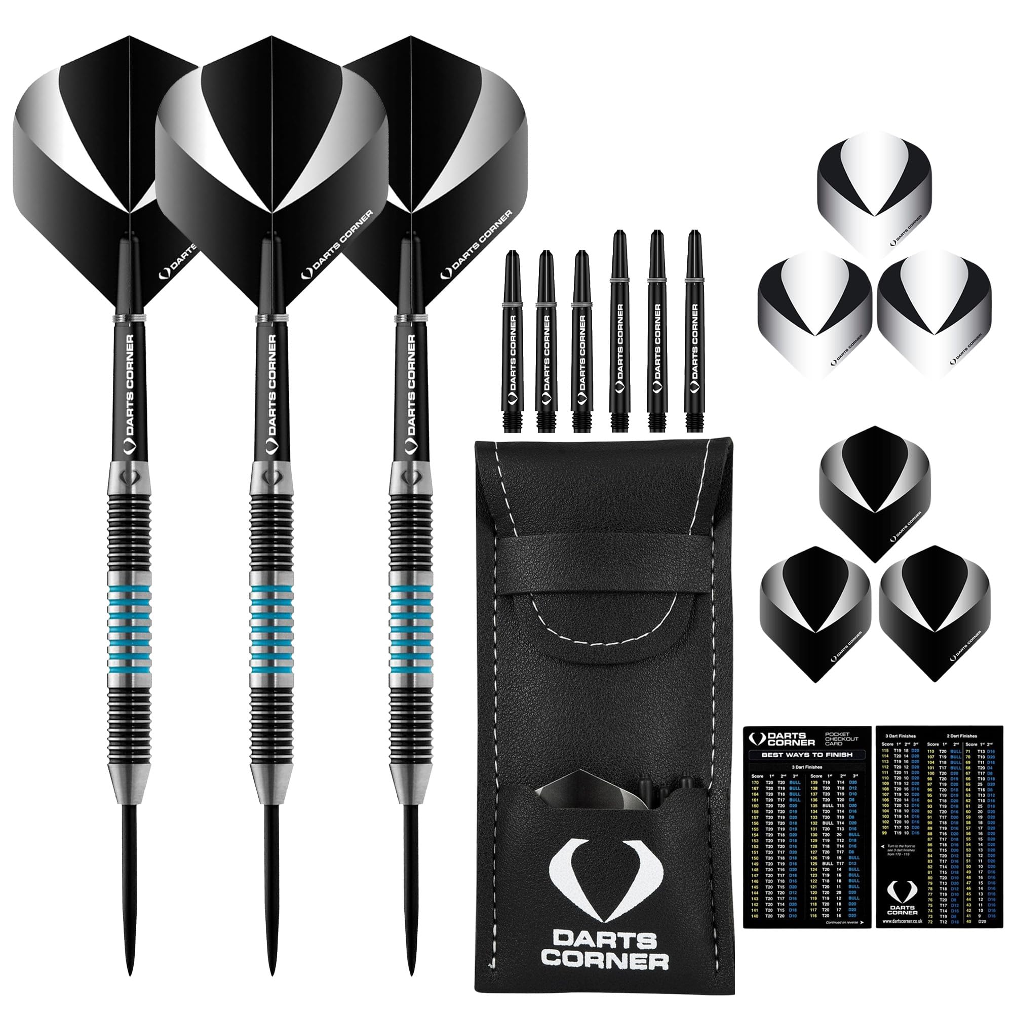 DESIGNA DARTS Corner Marine Steel Tip Dart Set | 80% Tungsten Barrel, M6, 21g (D0684)