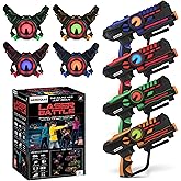 ArmoGear Laser Tag Guns Set of 4 Rechargeable - Arcade Games for Home, Indoor/Outdoor Laser Tag - Toy Guns for Kids and Adult