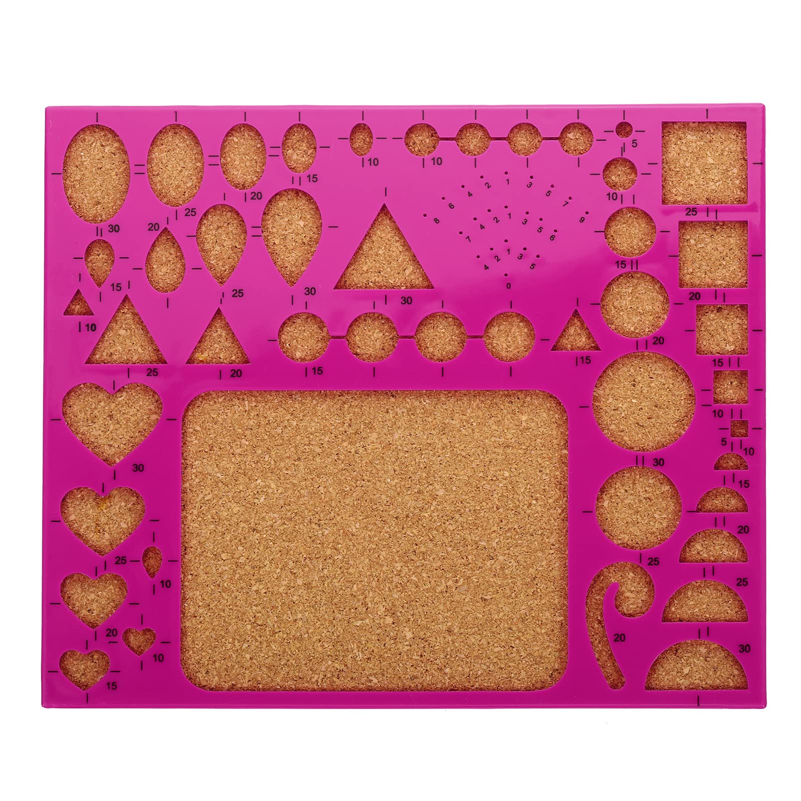 PATIKIL Paper Quilling Template Board 8x7 Inch, Mould Crimper Tool for Paper Strips DIY Art Crafts, Rose Red