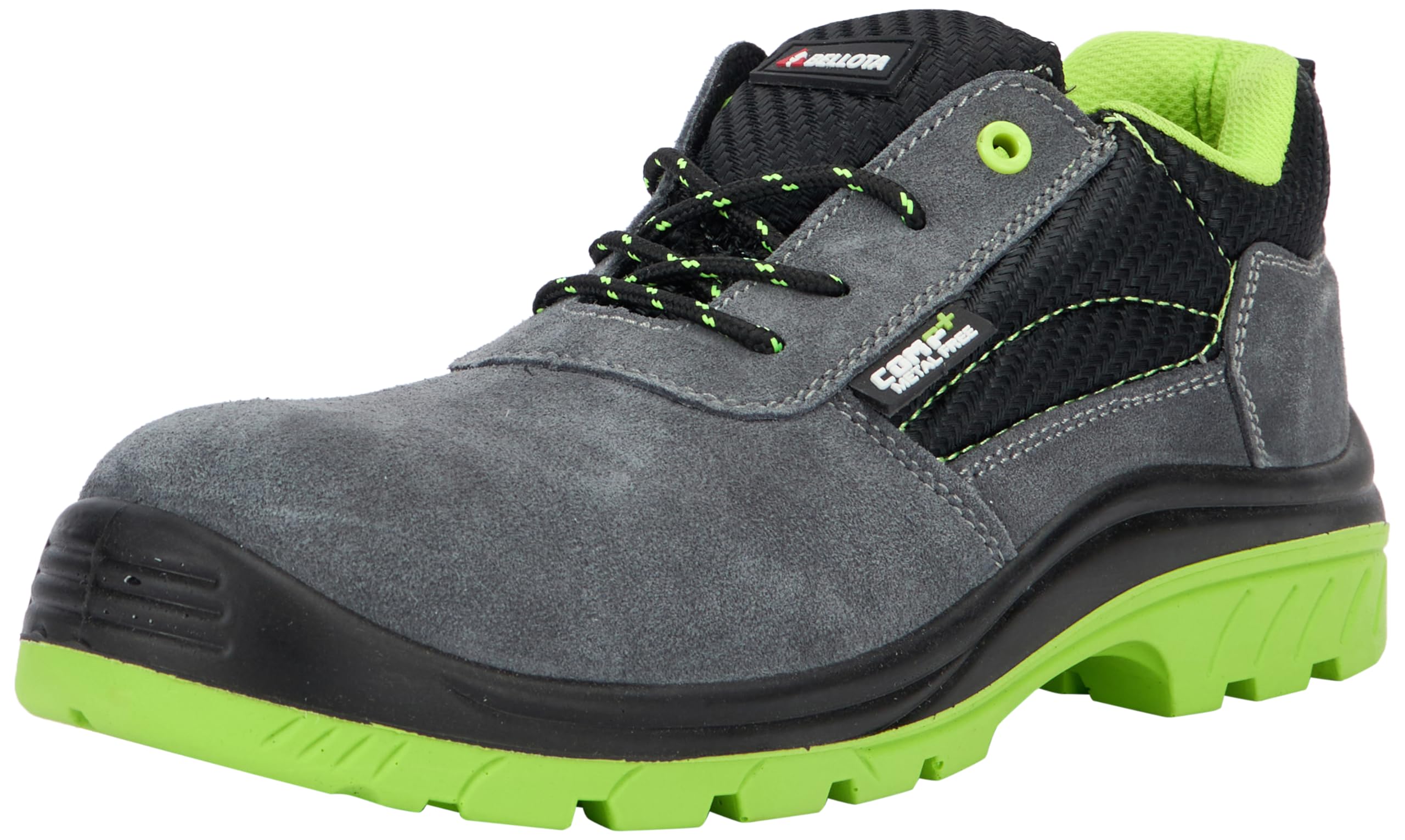 Bellota 7231041S1P Safety Shoe, Black, Green, 41