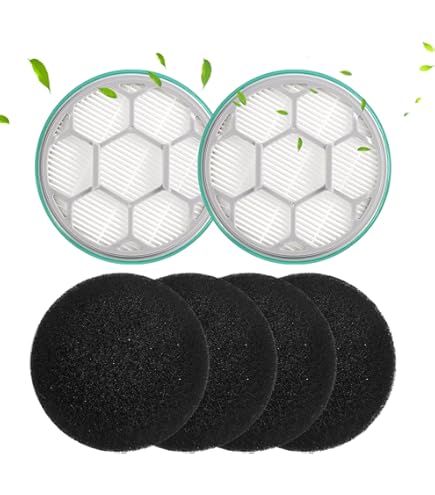 Filtri Di Ricambio Per Aspirapolvere HomeRunPet HC15 - Set Con 2 Cartucce E 8 Cuscinetti