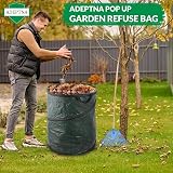 ADEPTNA 120L Large Pop-Up Garden Waste Bag with Handles Pack of 3 view 3