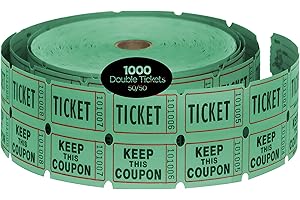 HENRY DOTS Raffle Ticket: Double Roll of 1000 Tickets (Green)