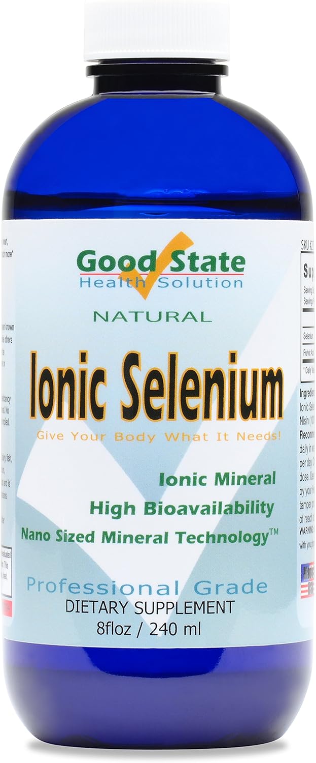 Good State | Liquid Ionic Selenium | Superior Cellular Absorption | Boosts Immune System | Helps Break Down and Reduce Toxic Metals | 96 Servings | 8 fl oz: Health & Personal Care