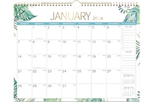 LAFEFO 2024 Calendar - 2024 Wall Calendar, 12 Monthly Wall Calendar 2024 from Jan 2024 - Dec 2024, 14.6" x 11.5", Perfect 2024 Wall Calendar for Organizing