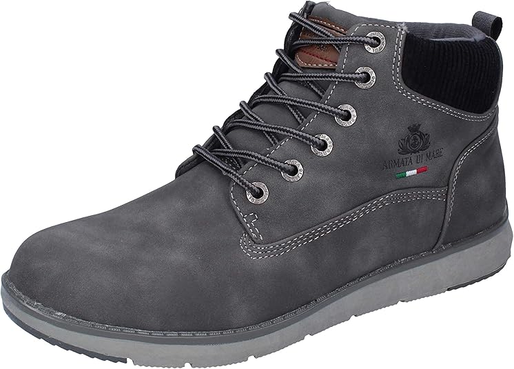 Armata di Mare Men Synthetic Leather Grey Boots 10 UK
