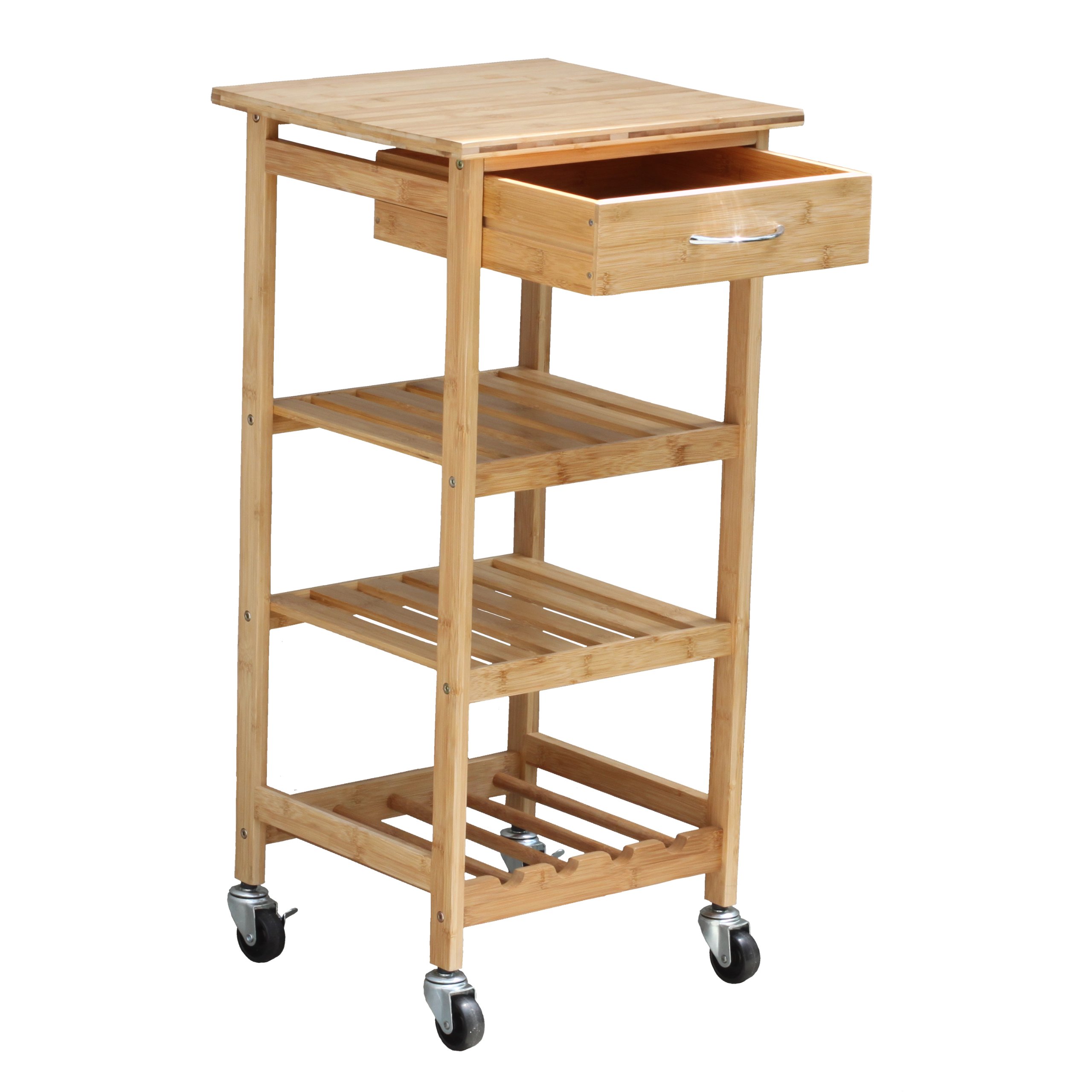 Oceanstar Design Group Bamboo Kitchen Trolley eBay