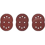 BOSCH SR5R000 6-Piece Assortment 5 In. 8 Hole Hook-And-Loop Sanding Discs