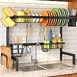 Over The Sink Dish Drying Rack - Adjustable Dish