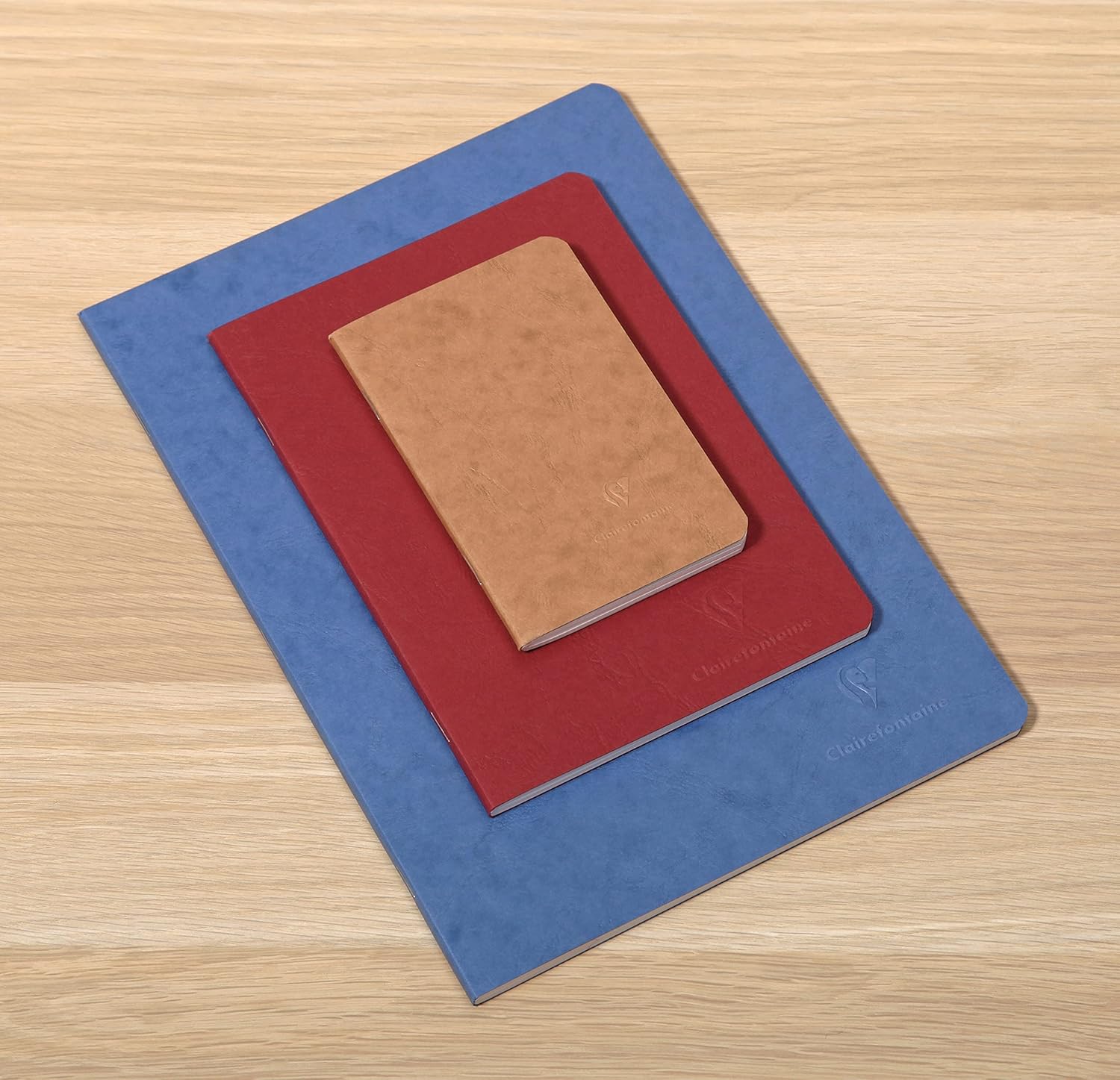 Clairefontaine Age Bag Notebook, 9 x 14 cm, Plain, 96 Pages - Blue, Bleu, Unité - Image 5