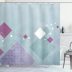 Ambesonne Abstract Shower Curtain, Geometric
