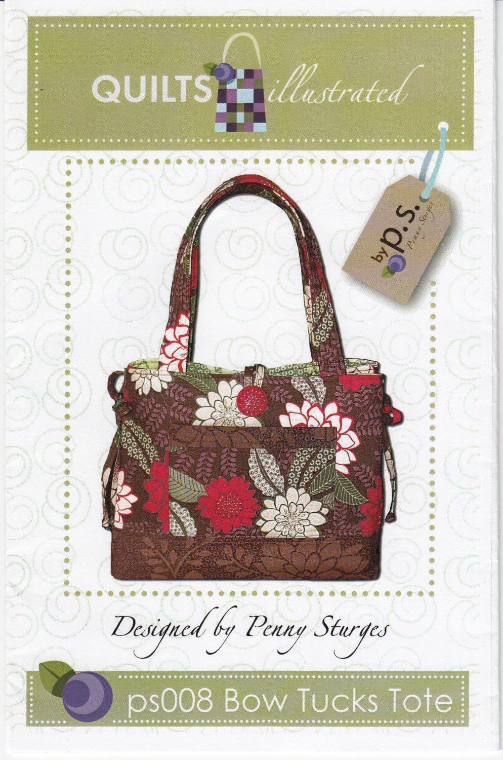 Bow Tucks Quilted Bag Pattern by Penny Sturges Home & Kitchen