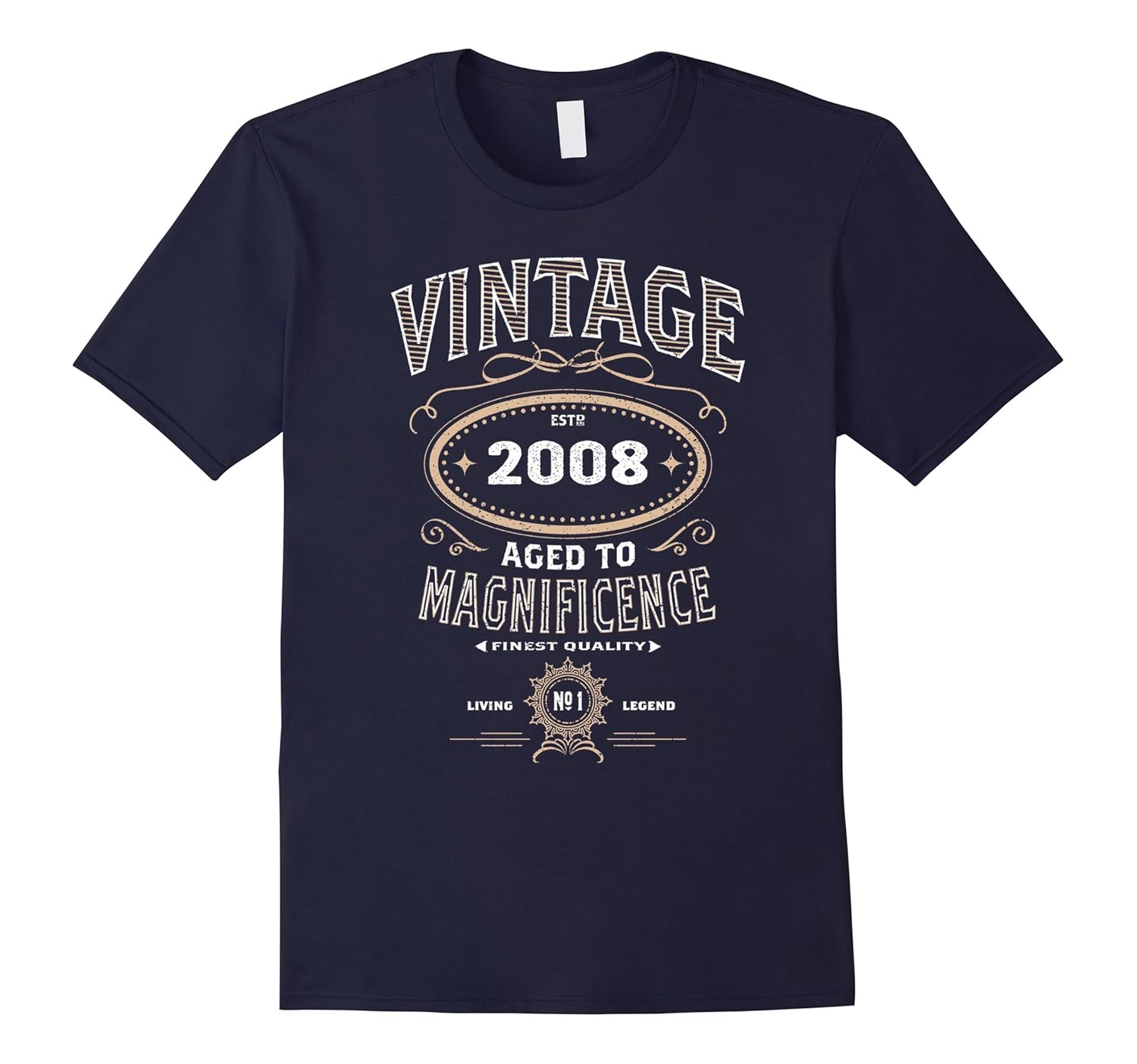 Vintage Aged To Magnificence 2008 9th Birthday Gift T-shirt-ANZ