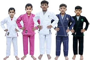 CHOCHO TRACK Chocho Kids Brazilian jiu jitsu suits Bjj Gi IBJJF Children Grappling Preshrunk Kimonos Lightweight White Belt