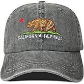 Hepandy Embroidered California Bear Hats