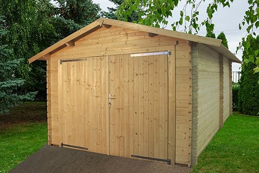 Garage Eco Box Auto In Legno Da Giardino Gartenpro Amazon