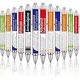Noveread 24 Pcs Pharmacy Pens Nurse Medication Pens Funny Pharmacy Technician Accessories Pharmacist Gift Stationery Bulk for Medical Assistant Nursing Student Hospital Doctor Office Supplies