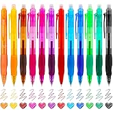 USUAL12 Color 0.5mm Erasable Gel Pens,Make Mistakes Disappear Colored Pens,Fine Point Retractable Erasable Gel Pens for Writing,Drawing,Office,Plannen