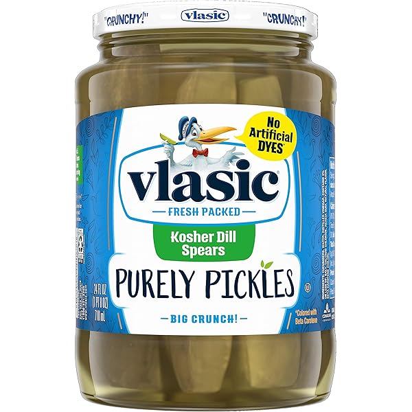 Vlasic Pickle Chips, Hamburger Dills Ovals, 32 Fluid Ounce