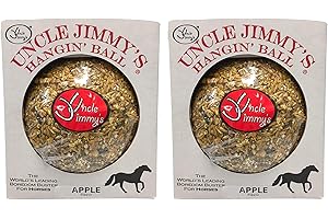 (2 Pack) Uncle Jimmy's Hanging Balls - Apple Flavor Horse Treats