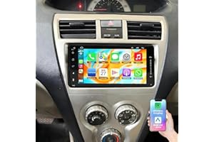 Android 15 Car Stereo Radio for Toyota Yaris 2007 2008-2011 with CarPlay Wireless Android Auto, 2+32GB 7 inch Head Unit Bluet