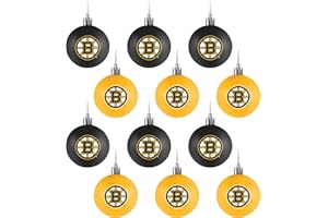 NHL Hockey Plastic Ball Holiday Tree Oranament Set (12 Pack) - Pick Team