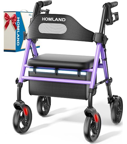 Amazon.com: NOVA Vega Rollator Walker - Lightweight 18 lb Folding