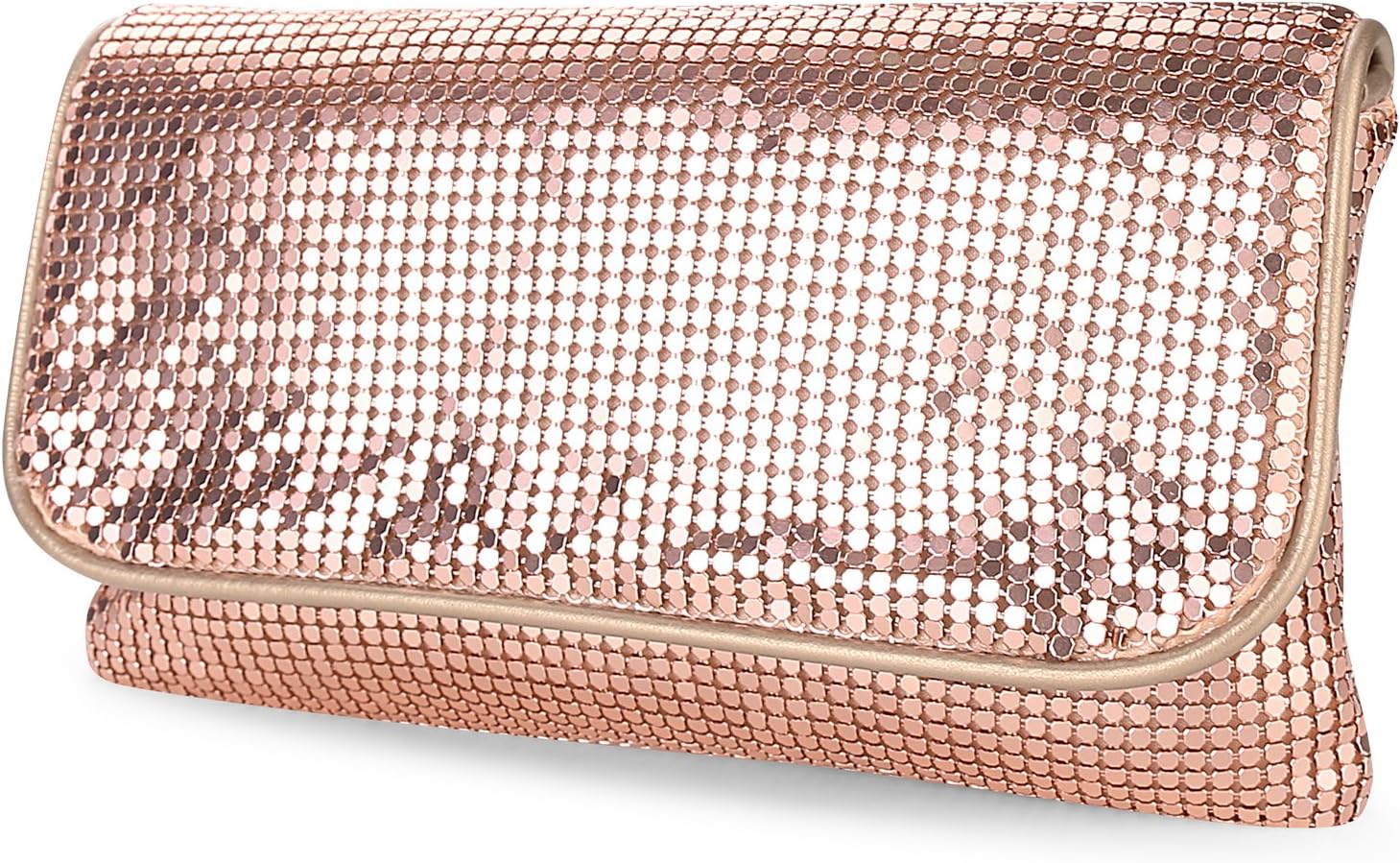 Women's Bling Clutch Handbag Aluminum Metal Mesh Evening Bag Cocktail Party Wedding