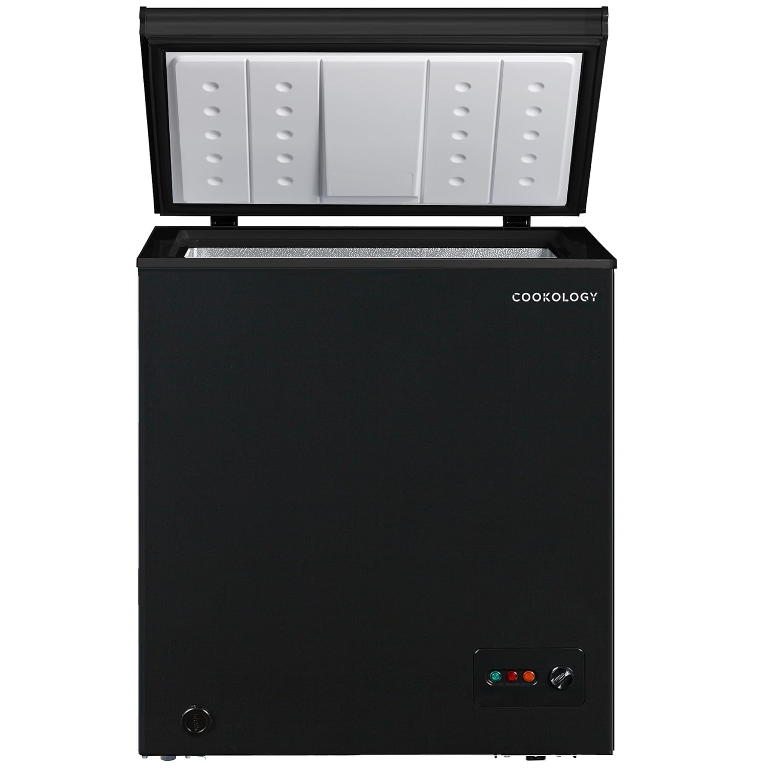 Cookology CCF142BK Black Outbuilding Chest Freezer 142 Litre A Rated