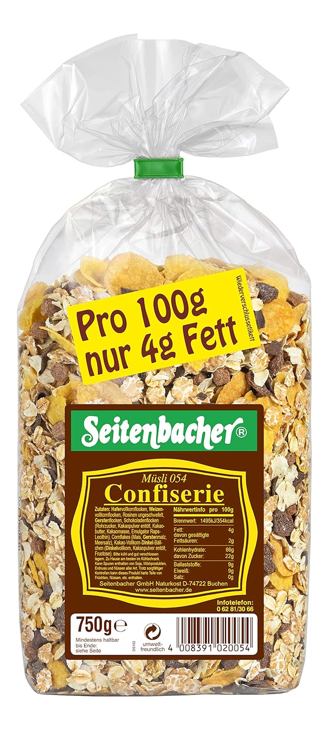 Seitenbacher Müsli Confiserie, 750 g Amazon.de Amazon Pantry