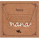 HUTIMY Gifts for Nana Birthday Necklace On Mothers Day from Granddaughter Women Nana Necklace