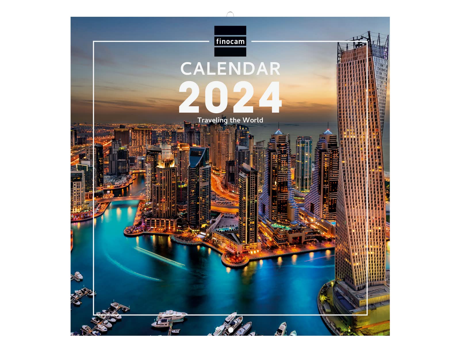 Finocam – Traveling International Wall Photo Calendar 2024 January 2024 – December 2024 (12 months)