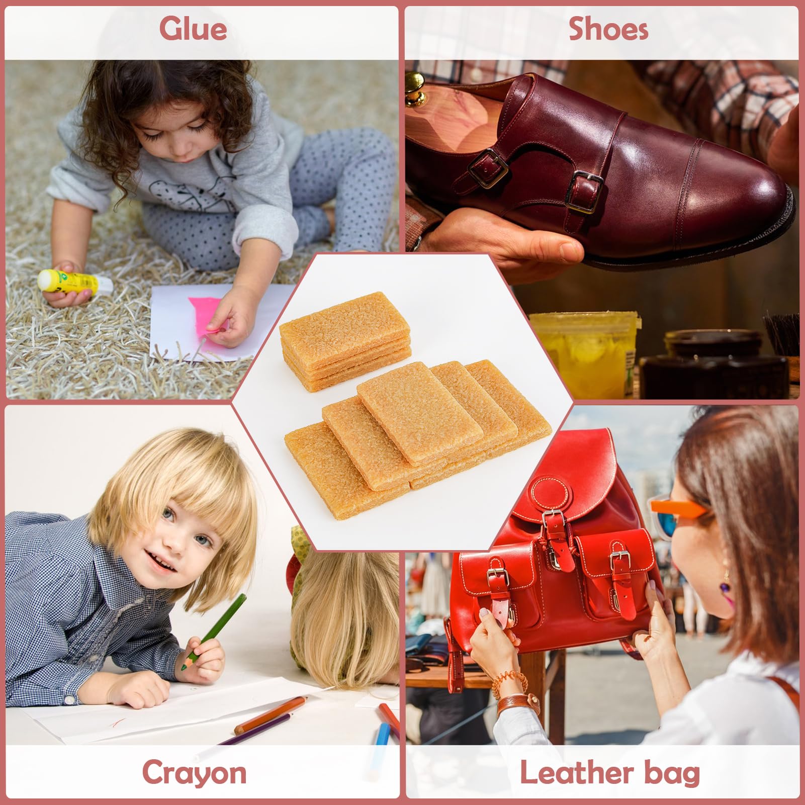 9PCS Artist Adhesive Remover Erasers - Natural Rubber Lift Tool for Glue, Sticker & Oil Paint Residue on Paper, Canvas, Plastic - Crafting & Painting Correction