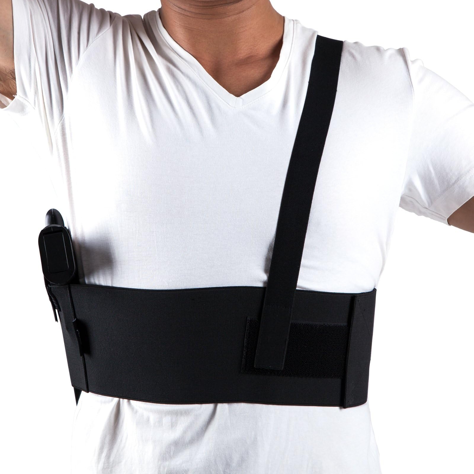 Airica Holster Deep Concealment Shoulder Elastic Tactical Underarm Gun Holster 1911 Glock Ruger LCP M&P Shield Sig Sauer Ruger Kahr Beretta