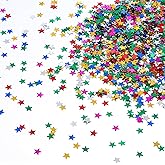 Star Confetti, 6mm Metallic Foil Glitter Star Sequins for Birthday Wedding Party Halloween Christmas DIY Decoration - 30g (Multicolor)