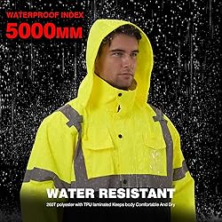 SKSAFETY Safety Softshell Jacket for men, High